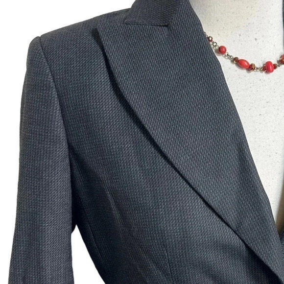 Body by Victoria women’s size 2 grey tweed 2 button blazer Office Siren - Picture 7 of 7